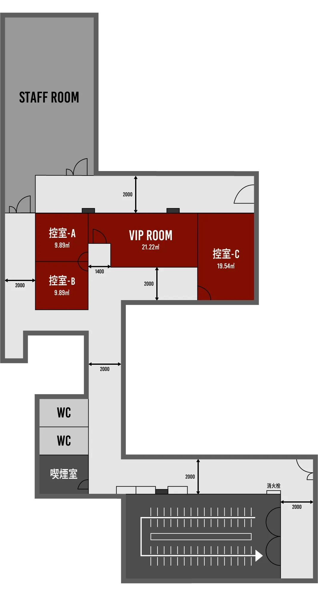 控室フロアマップ